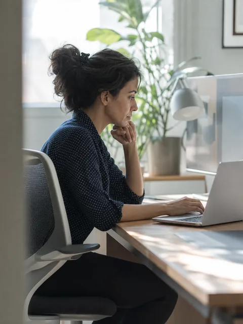 Data engineer working remotely from a home office