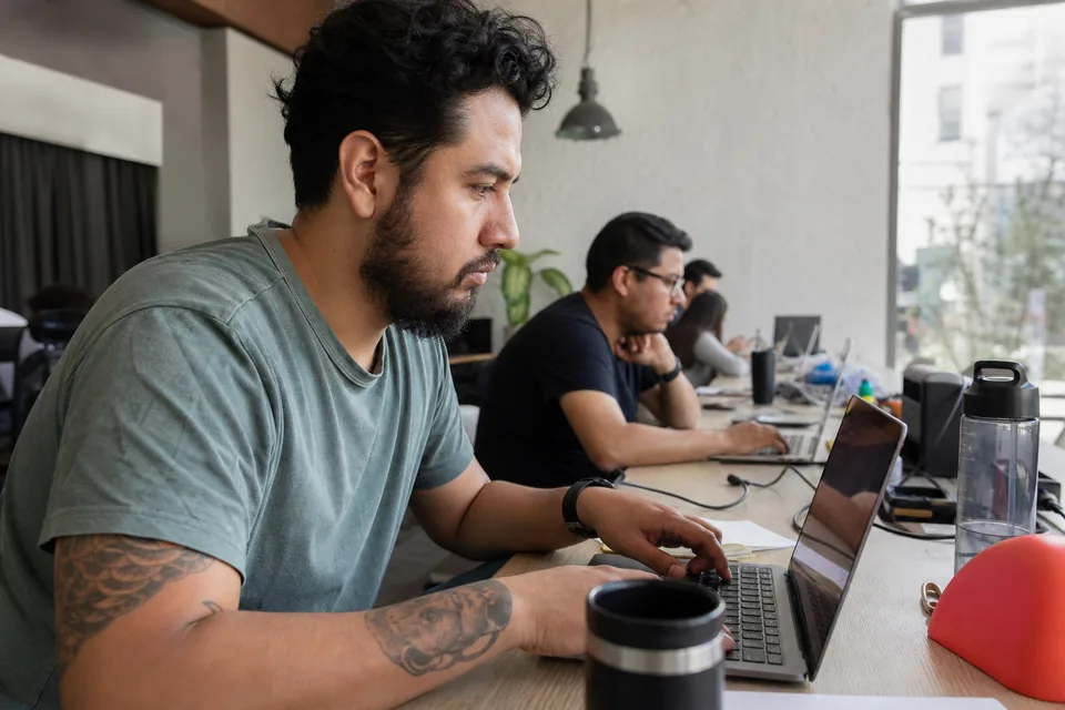 Software developers at work in Latin America