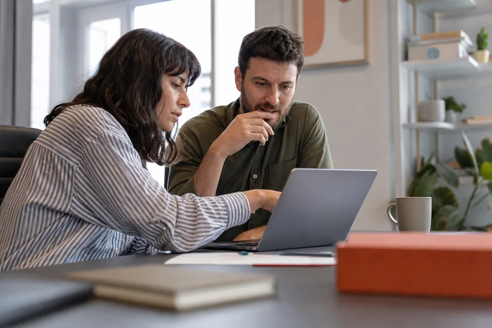 Recruiter and engineering lead reviewing a hiring pipeline